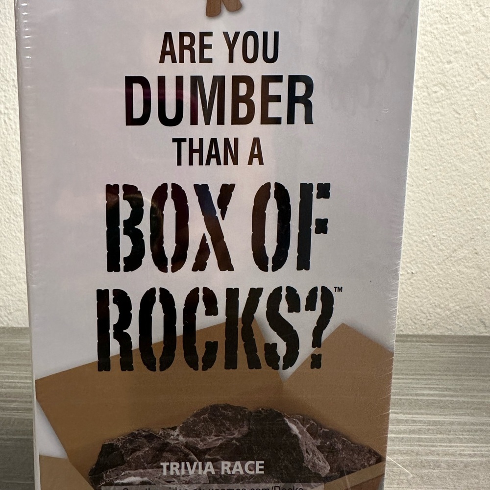 🆕Are You Dumber Than A Box Of Rocks? Game